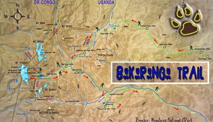 Bukurungu Trail Route Rwenzori Mountains